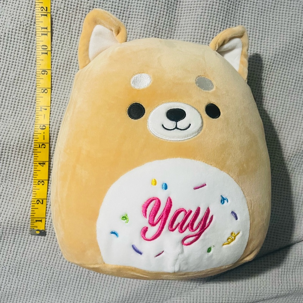 Squishmallows Tan and White Dog Plush